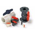 American Valve P201 4 4 in. PVC Ball Valve - International Polymer Solutions Schedule 80, 2PK P201 4&quot;